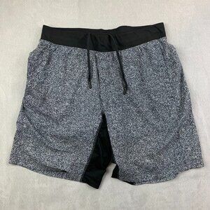 Lululemon Mens Shorts XL Gray Black Graphite Mist T.H.E. Short Luxtreme Liner